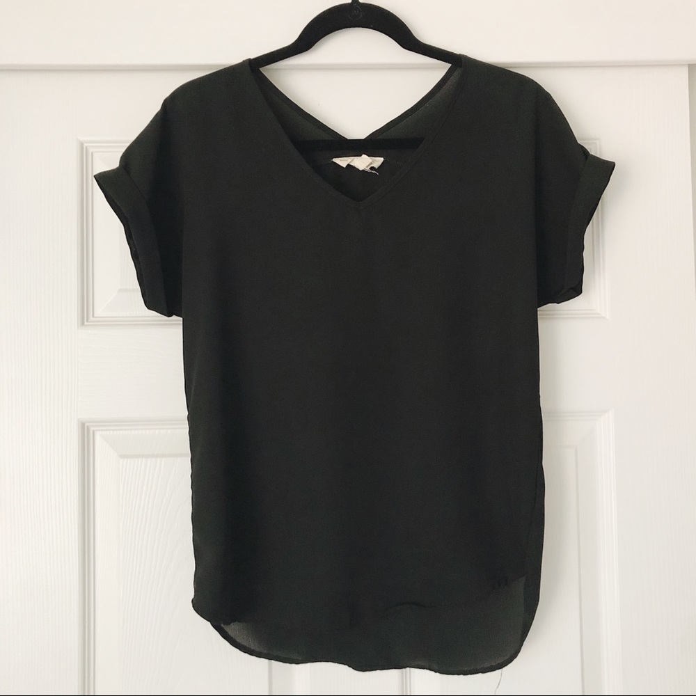 Chiffon- Like Blouse | Pink Rose